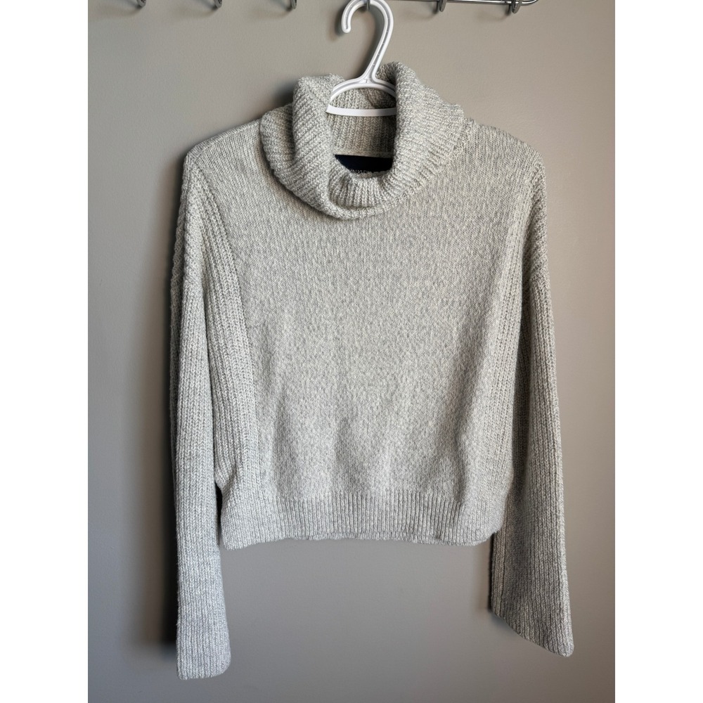 Calvin Klein Jeans Womens Marled Cowl Neck Sweater XS Cozy Casual Minimalist